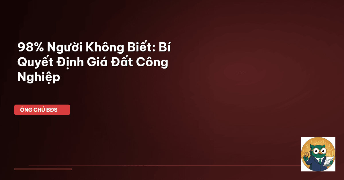 định giá đất công nghiệp