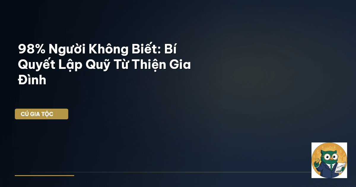 quỹ từ thiện gia đình