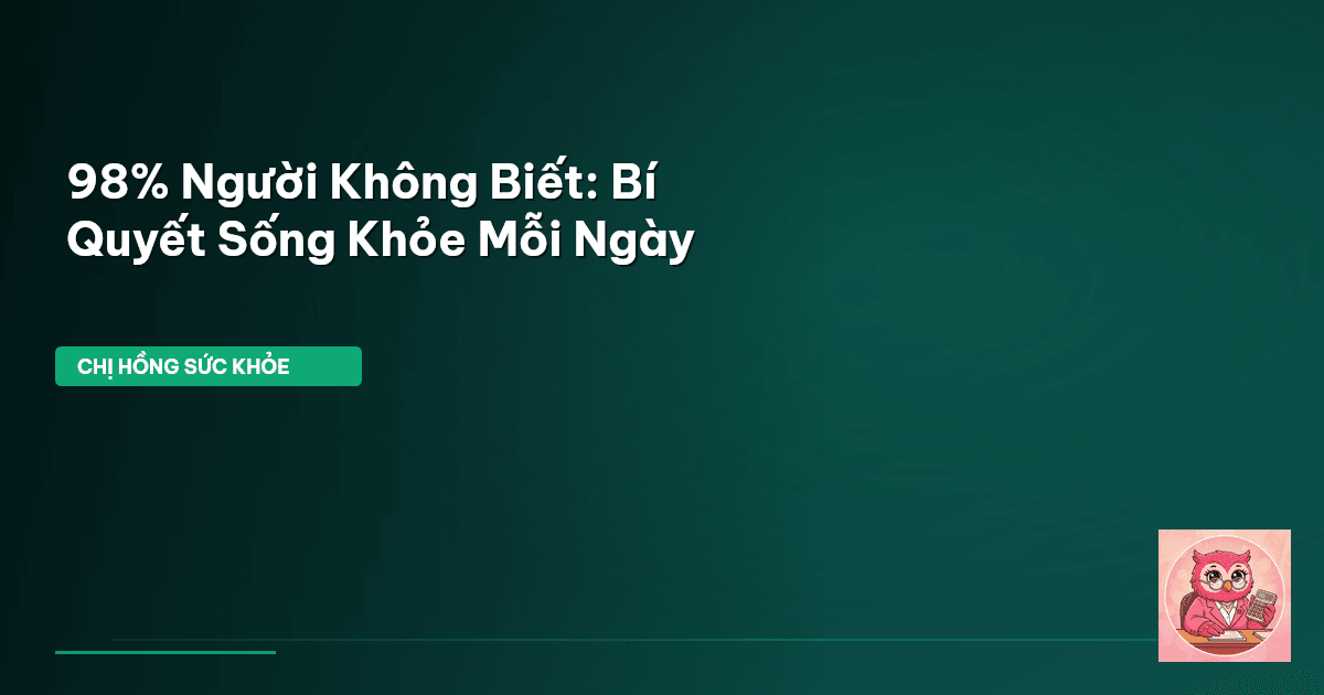 sống khỏe