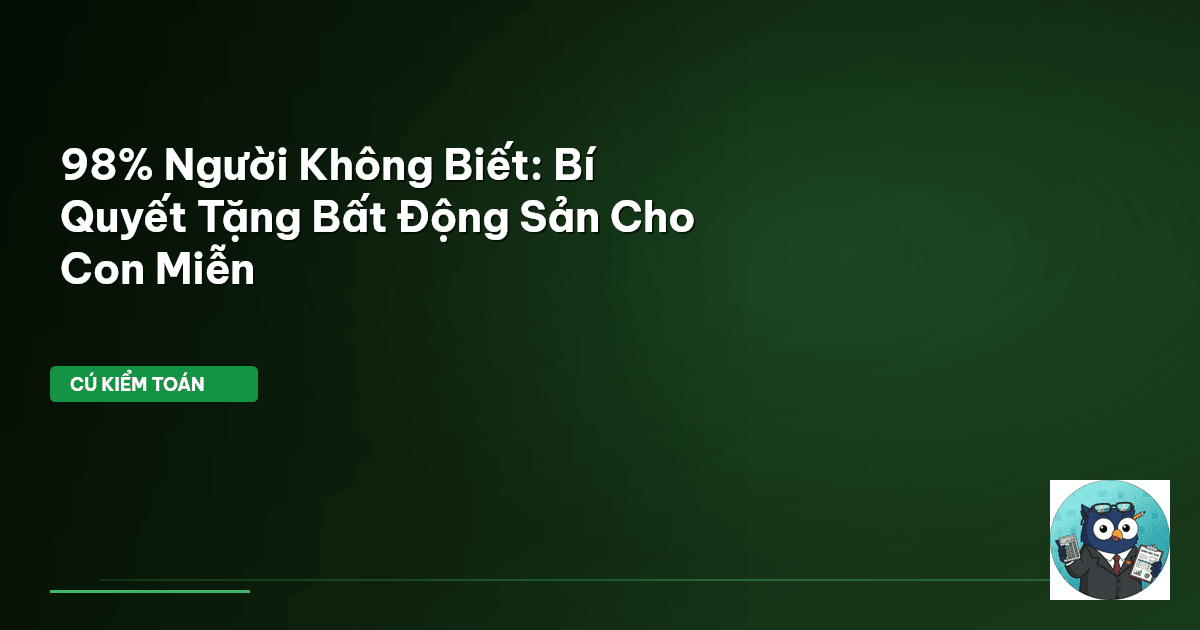 tặng cho bất động sản