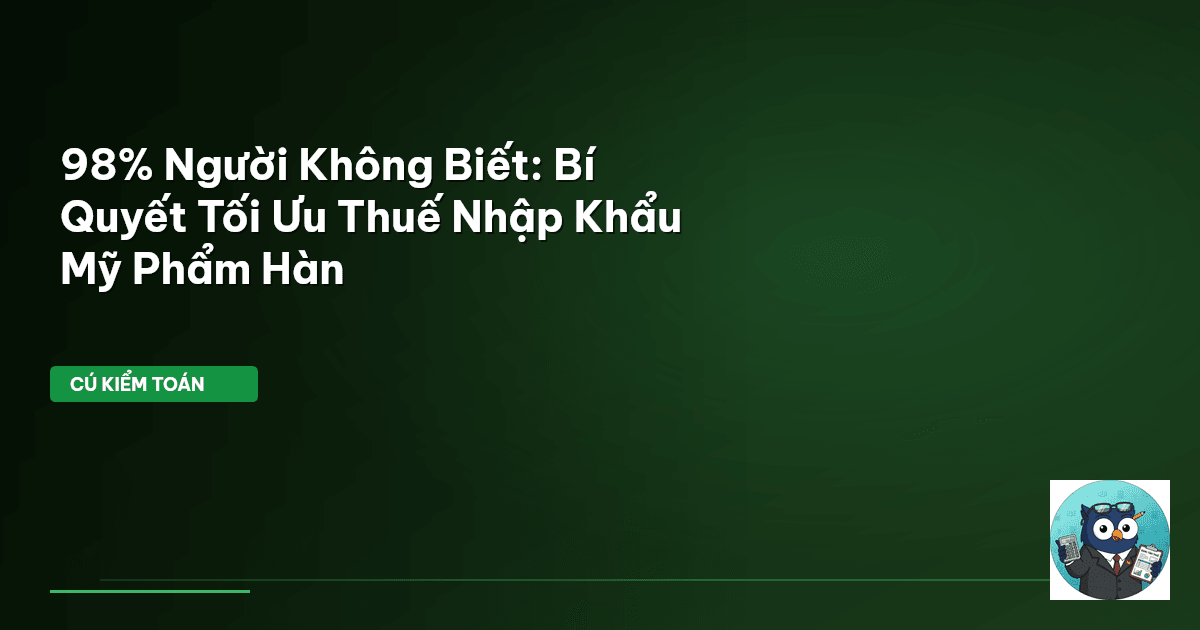 thuế nhập khẩu mỹ phẩm