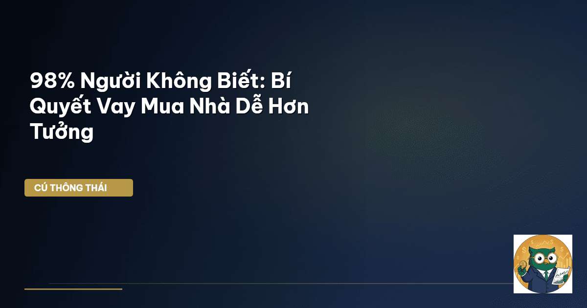 98% Người Không Biết: Bí Quyết Vay Mua Nhà Dễ Hơn Tưởng