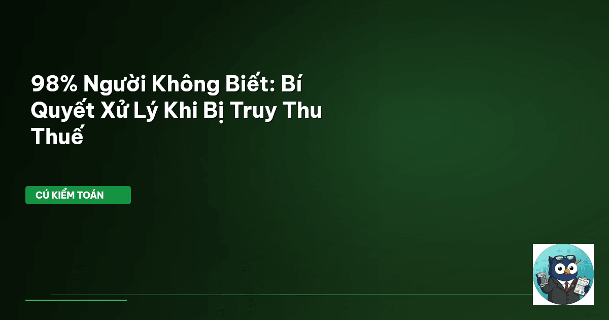 truy thu thuế