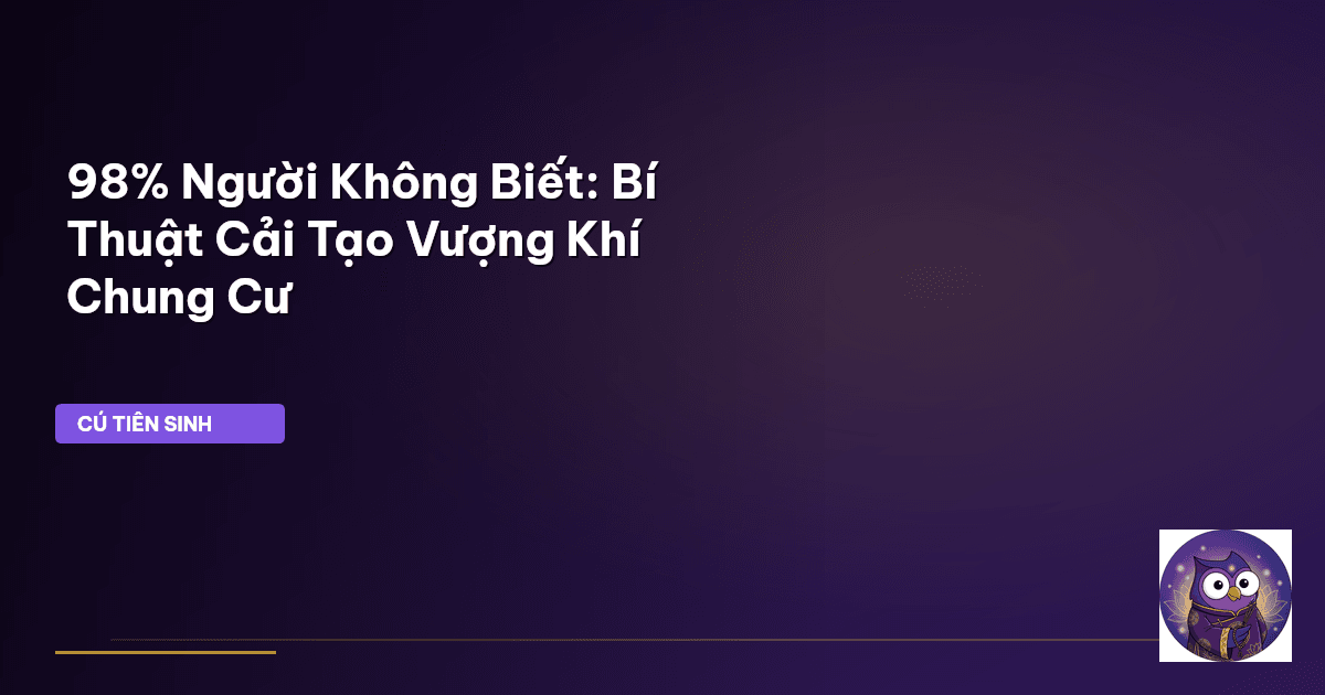 vượng khí chung cư