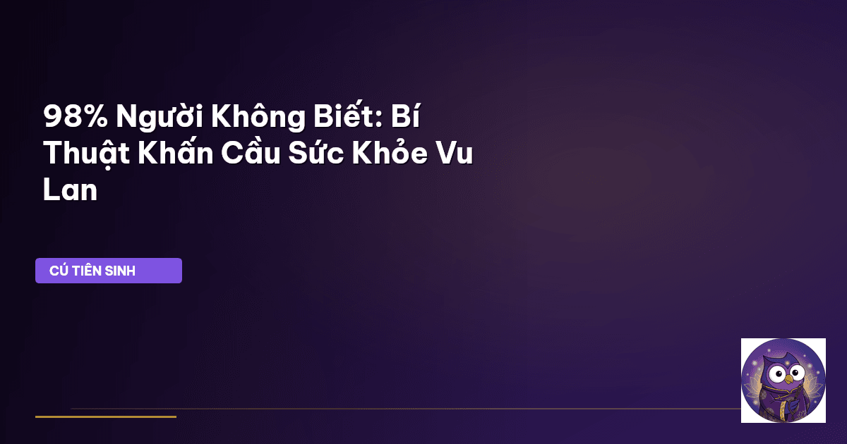 khấn cầu sức khỏe cha mẹ