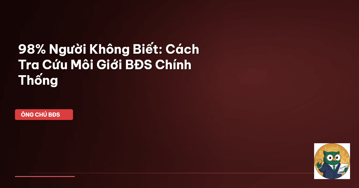 tra cứu môi giới