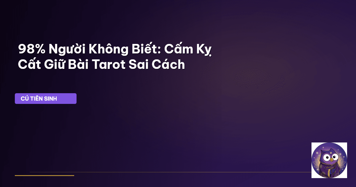 cất giữ bài tarot