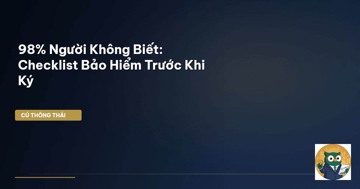 checklist bảo hiểm