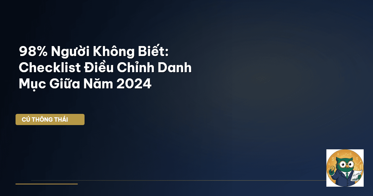 điều chỉnh danh mục