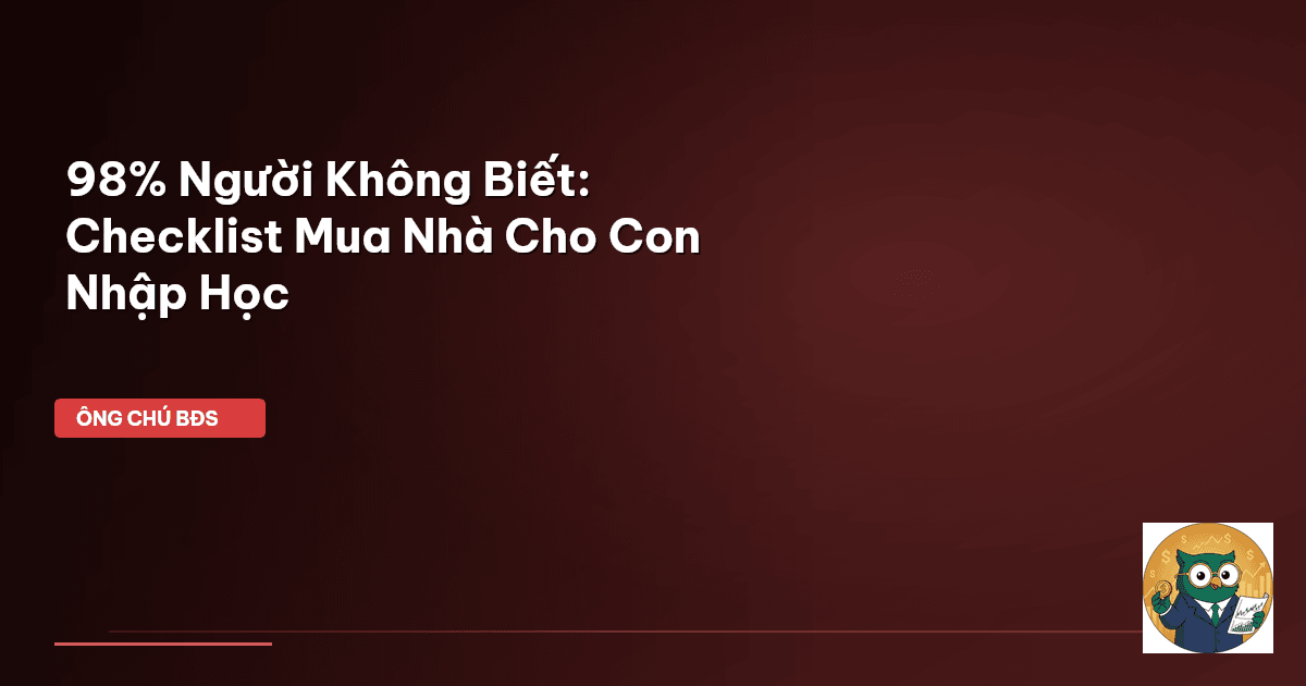 mua nhà cho con