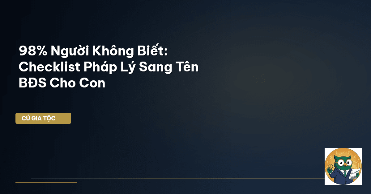 sang tên bđs cho con