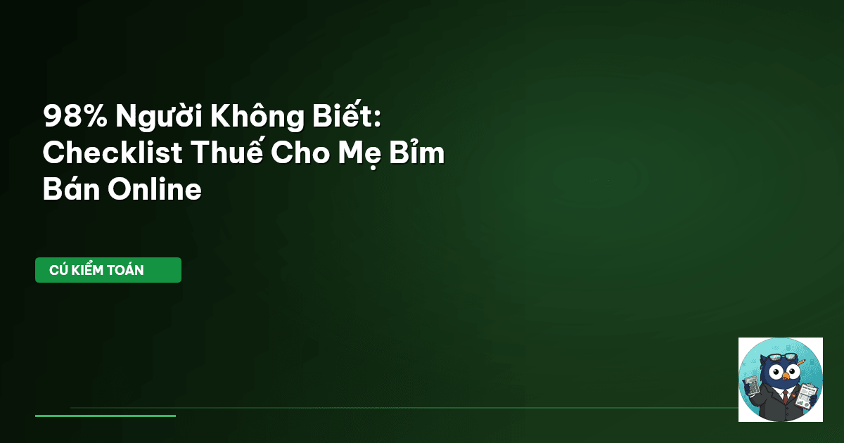 thuế kinh doanh online