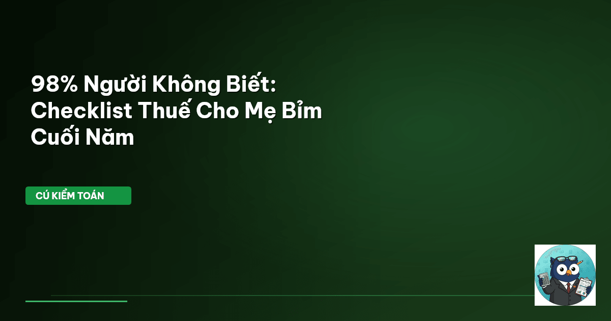 thuế mẹ bỉm