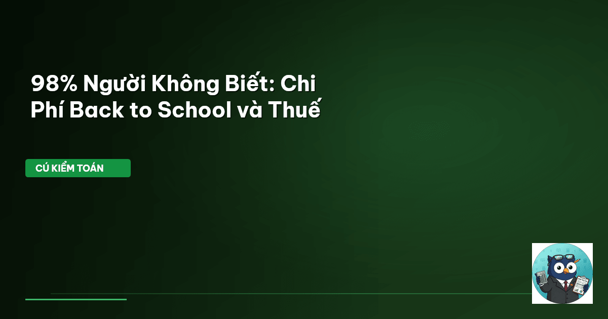 chi phí back to school