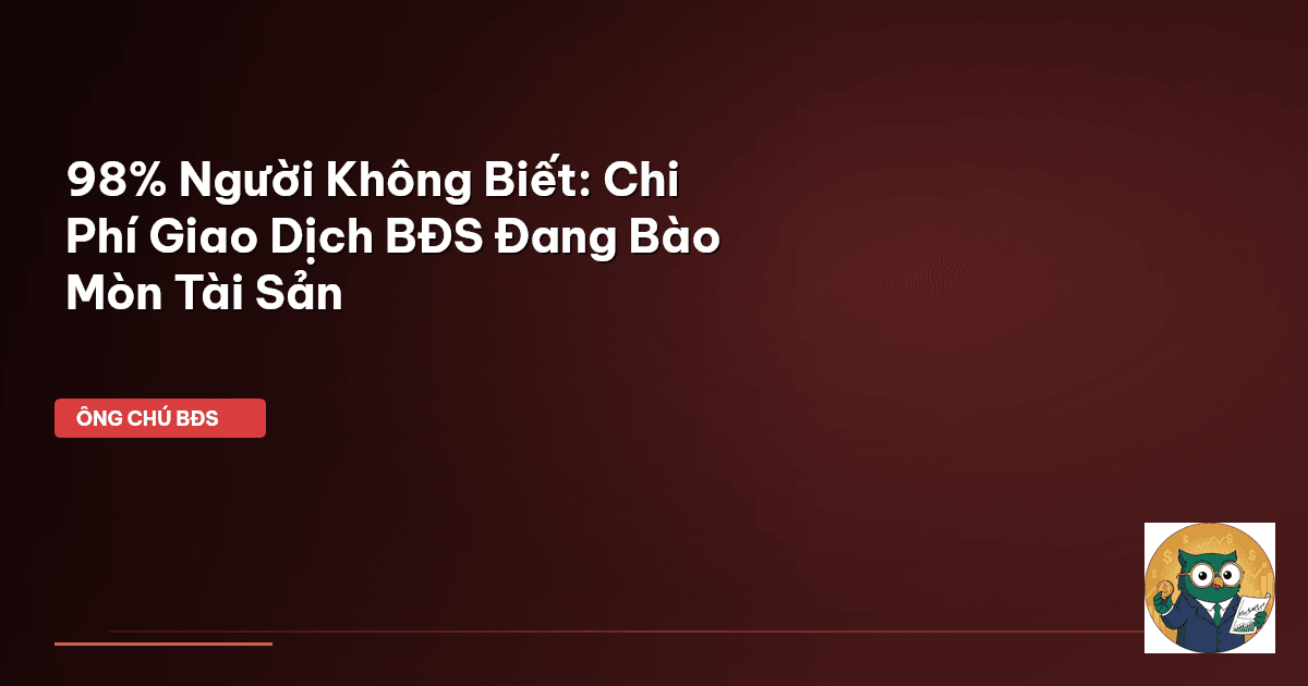 chi phí giao dịch bđs