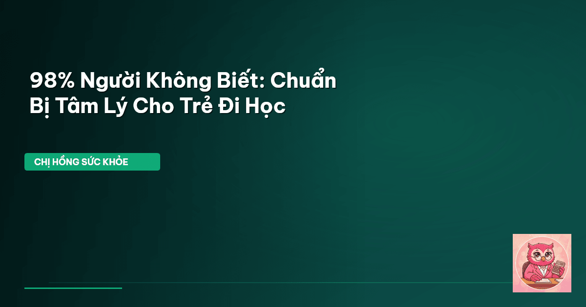 chuẩn bị tâm lý cho trẻ