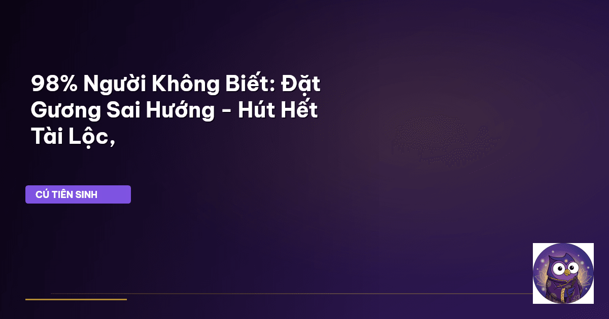 đặt gương trong nhà