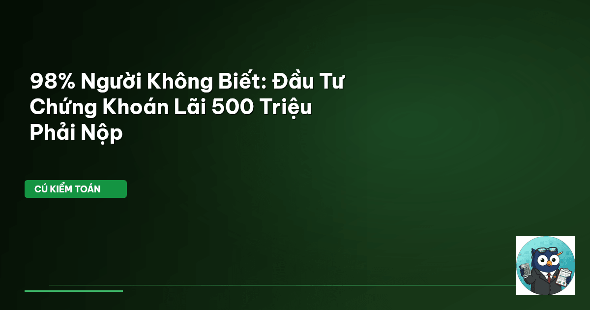 thuế chứng khoán