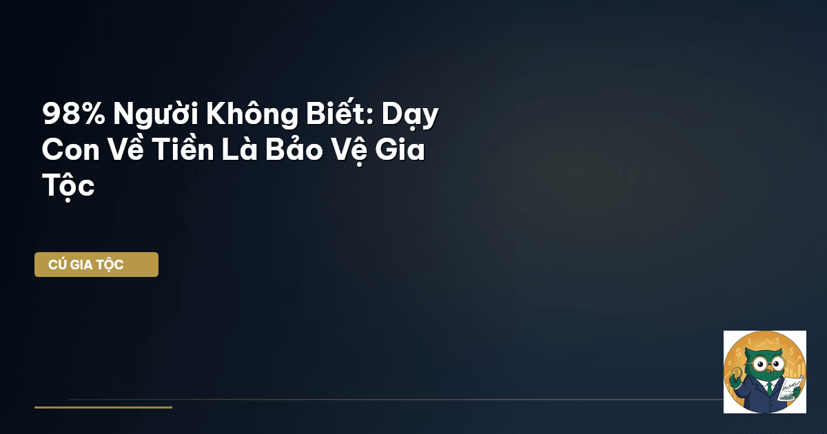 dạy con về tiền