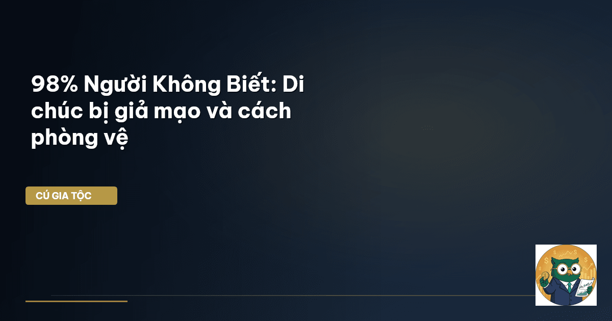 di chúc giả mạo