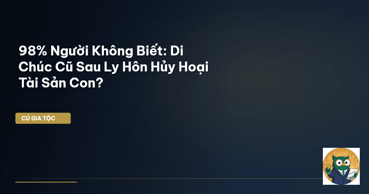 di chúc sau ly hôn