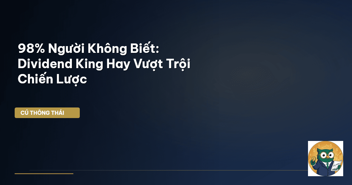 98% Người Không Biết: Dividend King Hay Vượt Trội Chiến Lược
