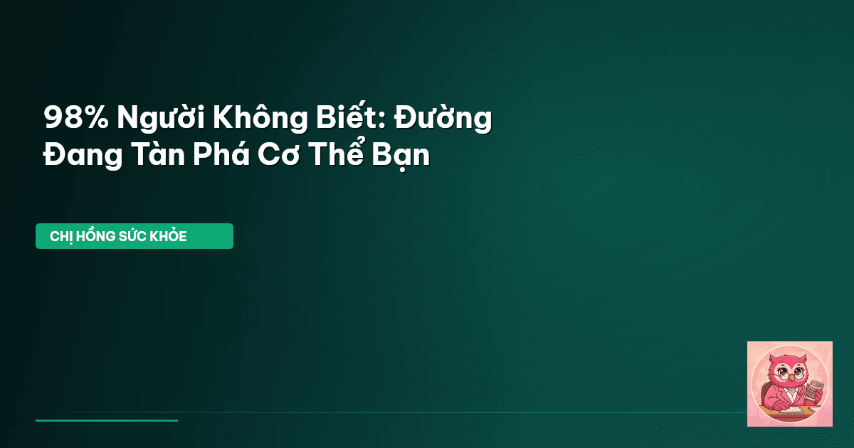 tác hại của đường