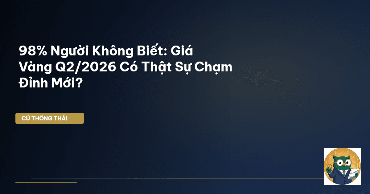 98% Người Không Biết: Giá Vàng Q2/2026 Có Thật Sự Chạm Đỉnh Mới?
