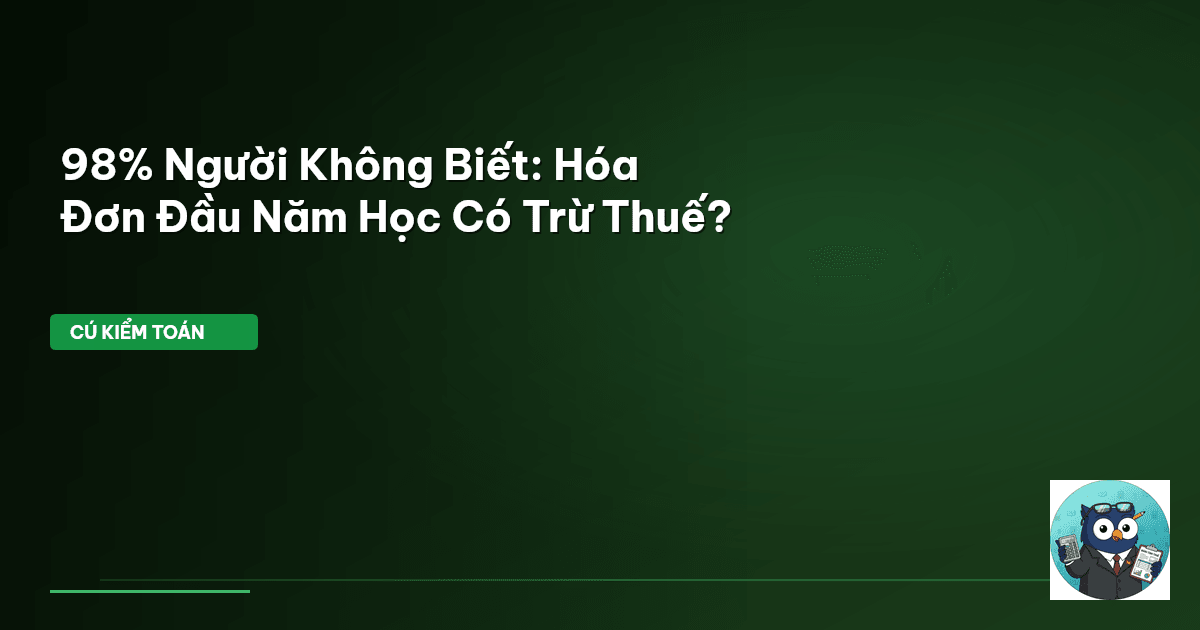chi phí đầu năm học