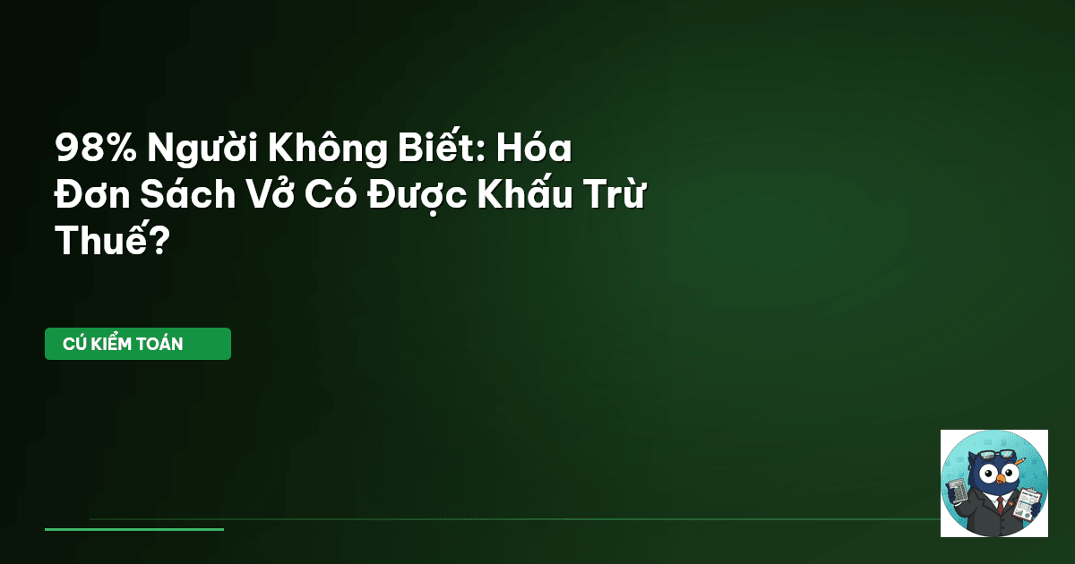 khấu trừ thuế