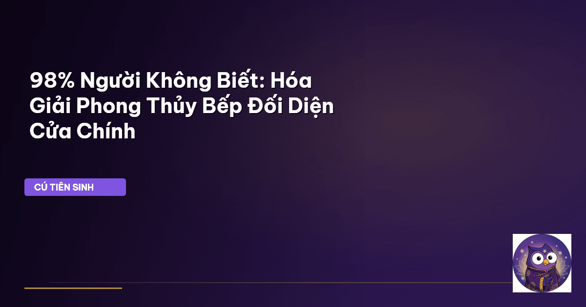 phong thủy nhà bếp
