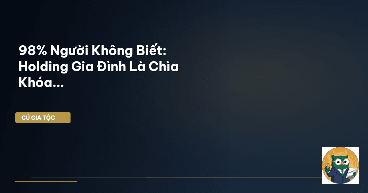 98% Người Không Biết: Holding Gia Đình Là Chìa Khóa...
