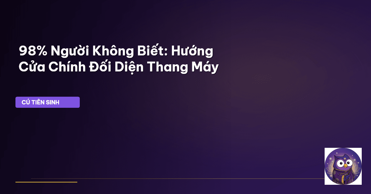 phong thủy chung cư