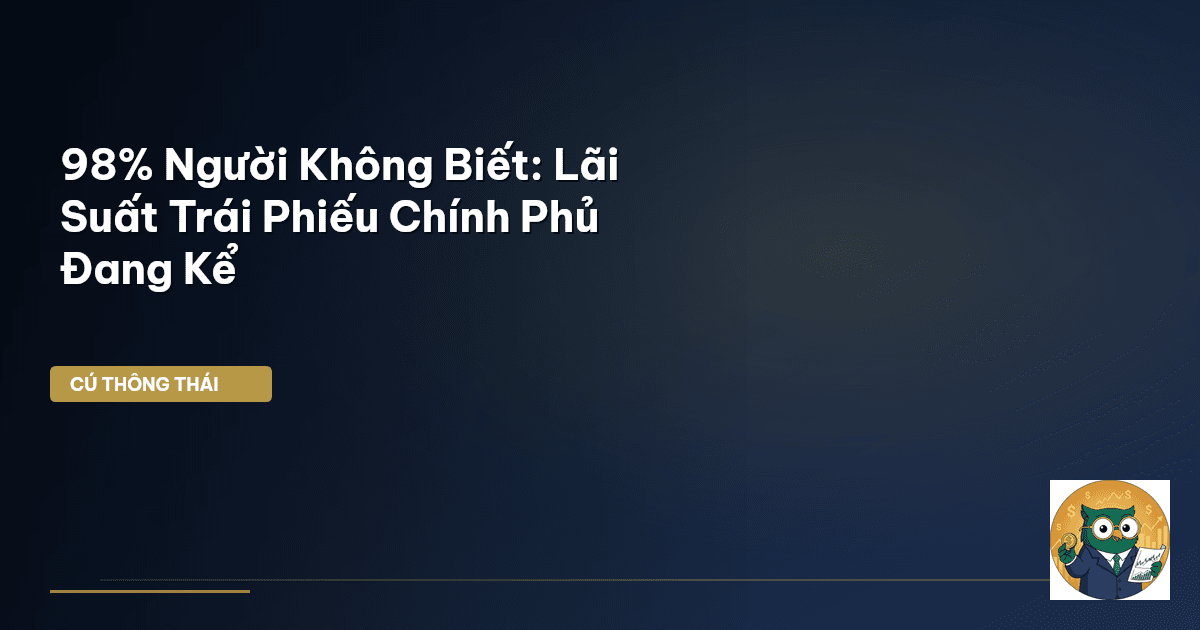 98% Người Không Biết: Lãi Suất Trái Phiếu Chính Phủ Đang Kể