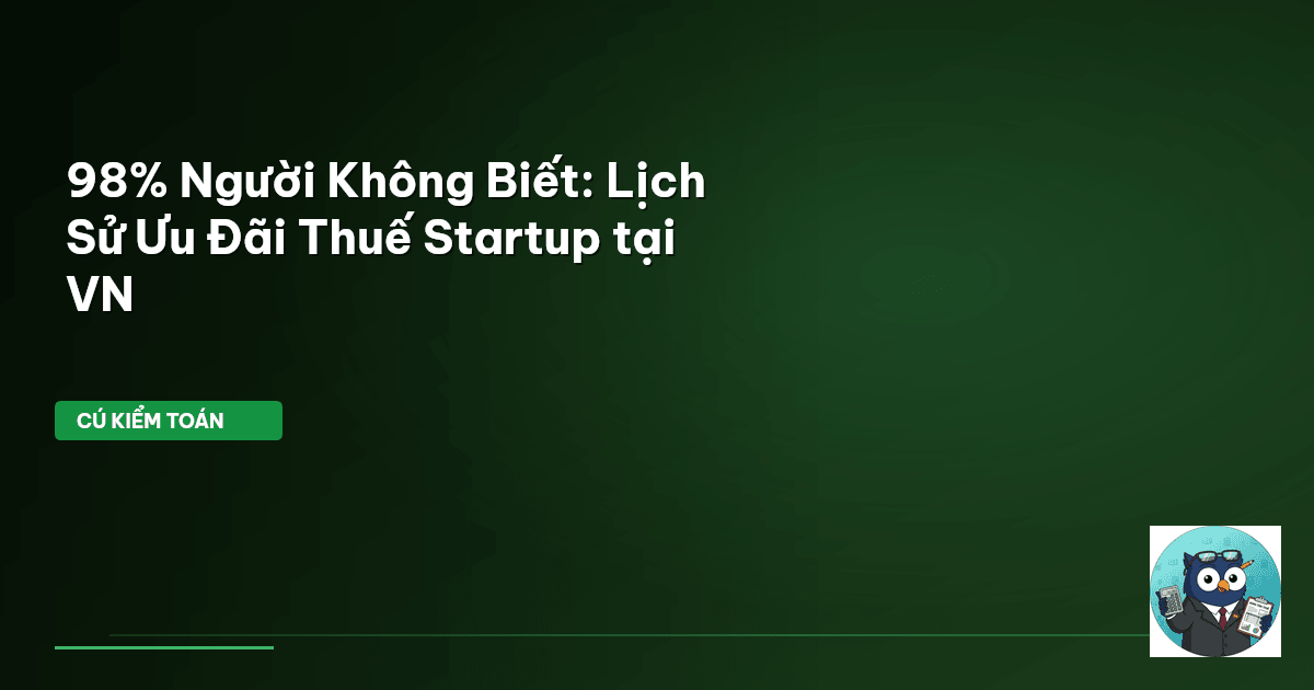 ưu đãi thuế startup