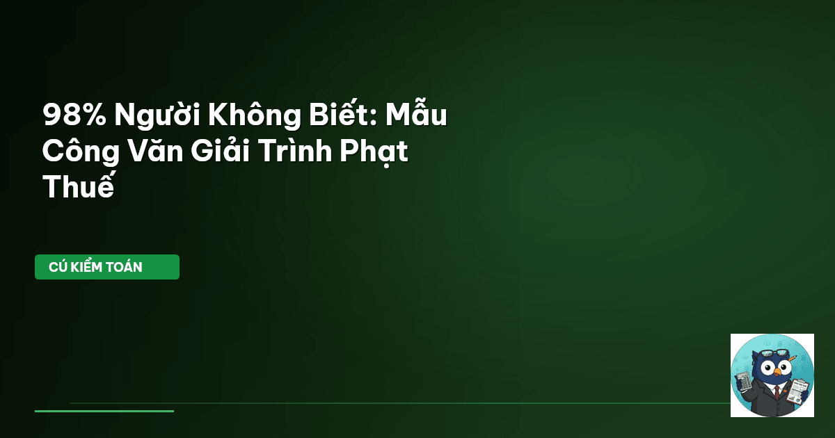 phạt nộp thuế muộn