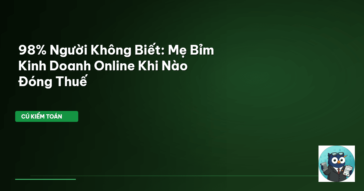 thuế kinh doanh online