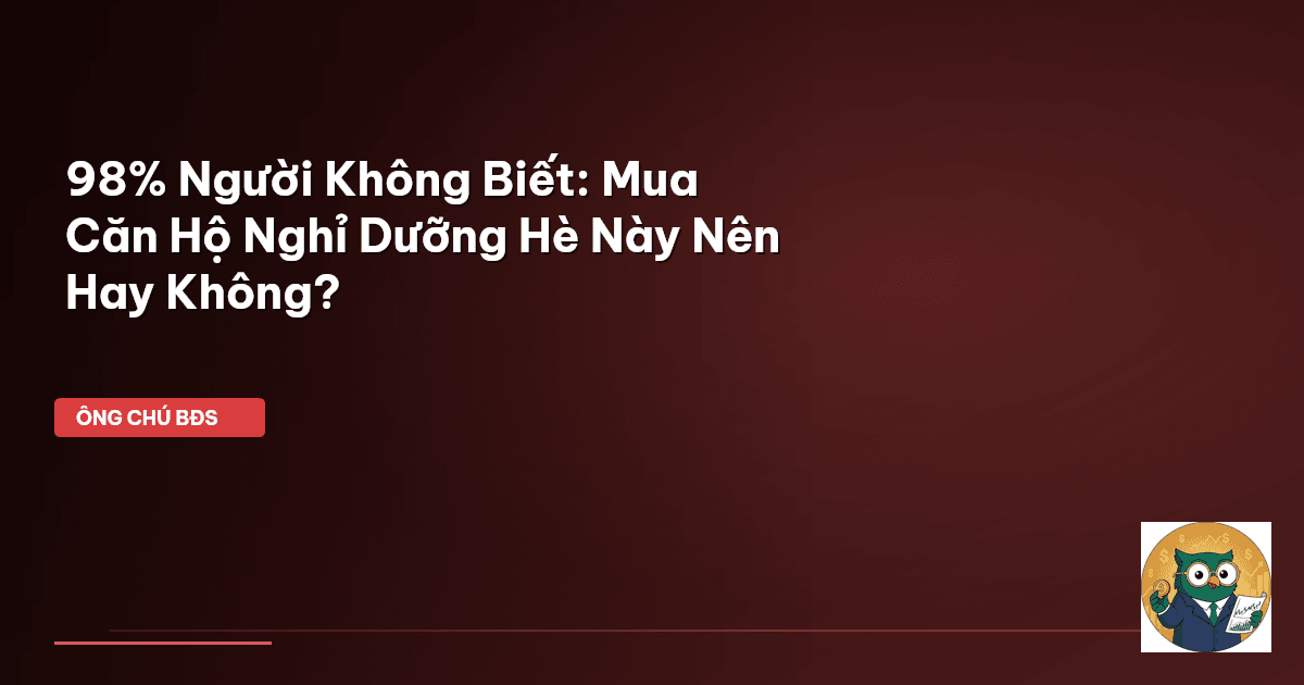 căn hộ nghỉ dưỡng