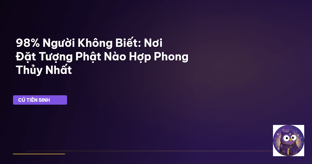 đặt tượng Phật