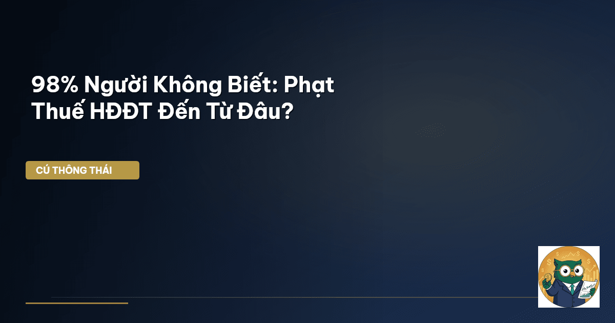 98% Người Không Biết: Phạt Thuế HĐĐT Đến Từ Đâu?