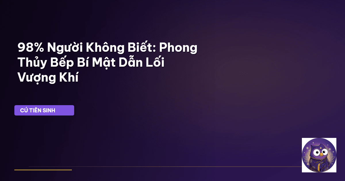 phong thủy bếp