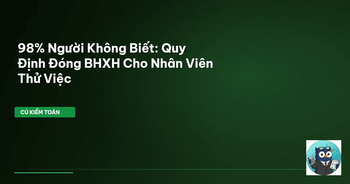 bhxh thử việc