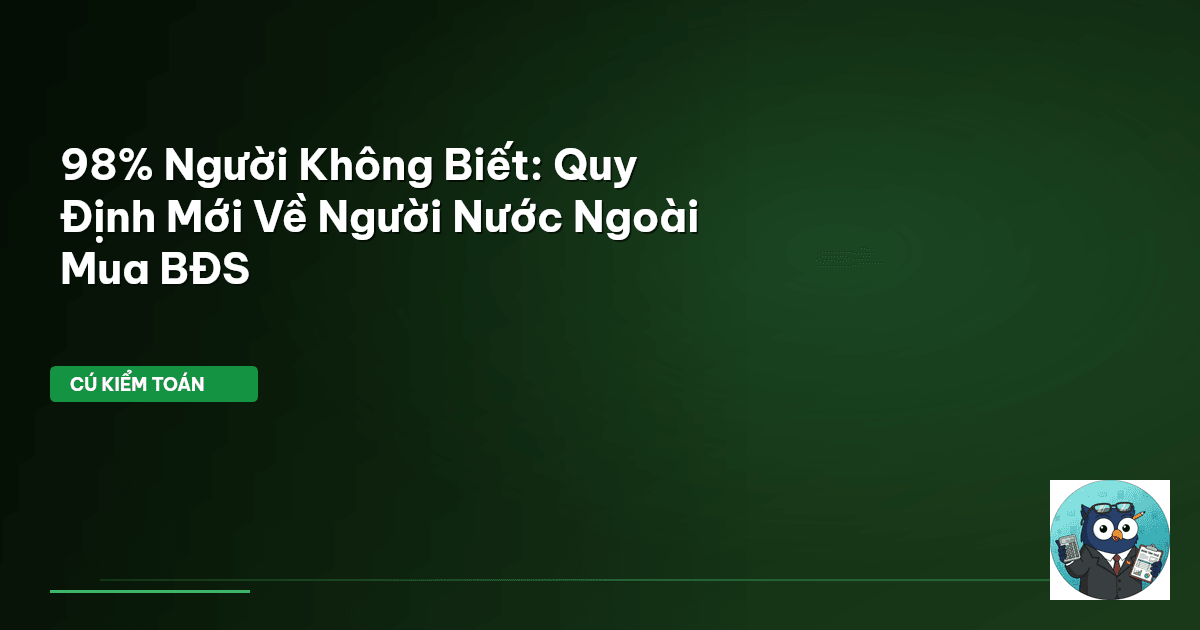 người nước ngoài mua nhà