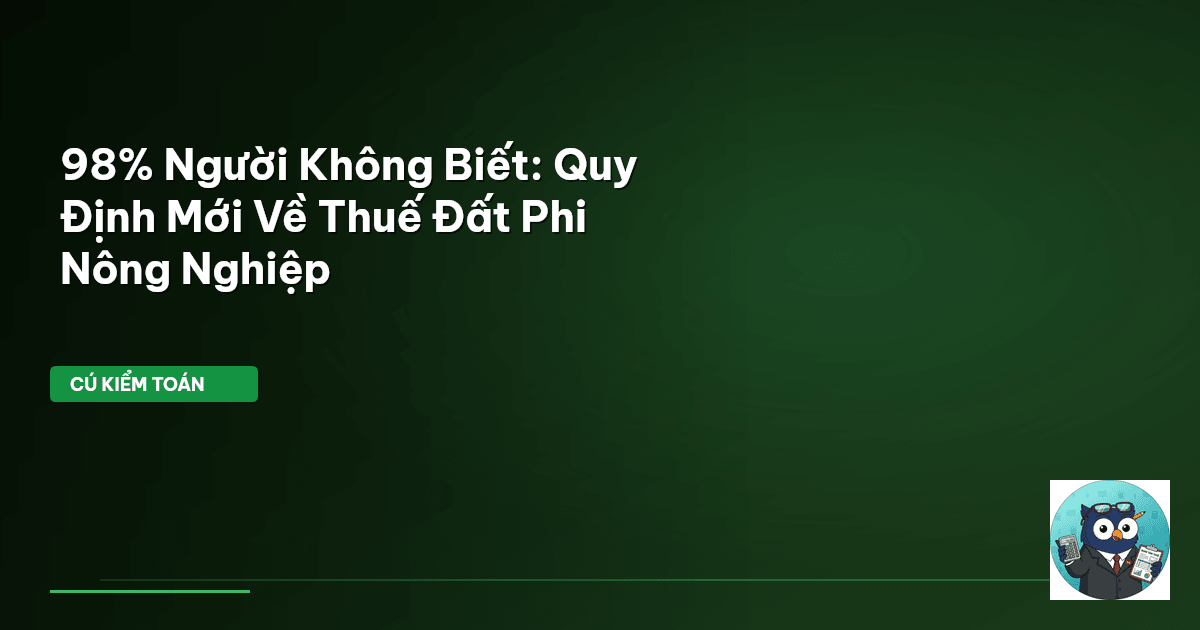 thuế đất phi nông nghiệp