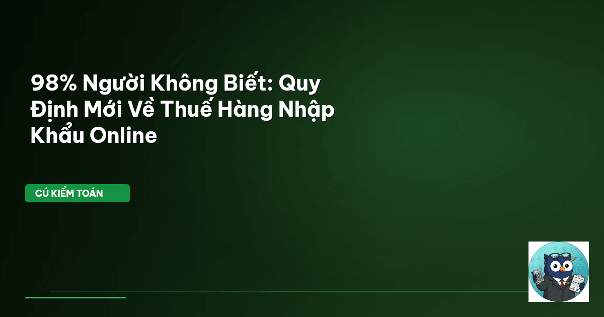 thuế nhập khẩu hàng online