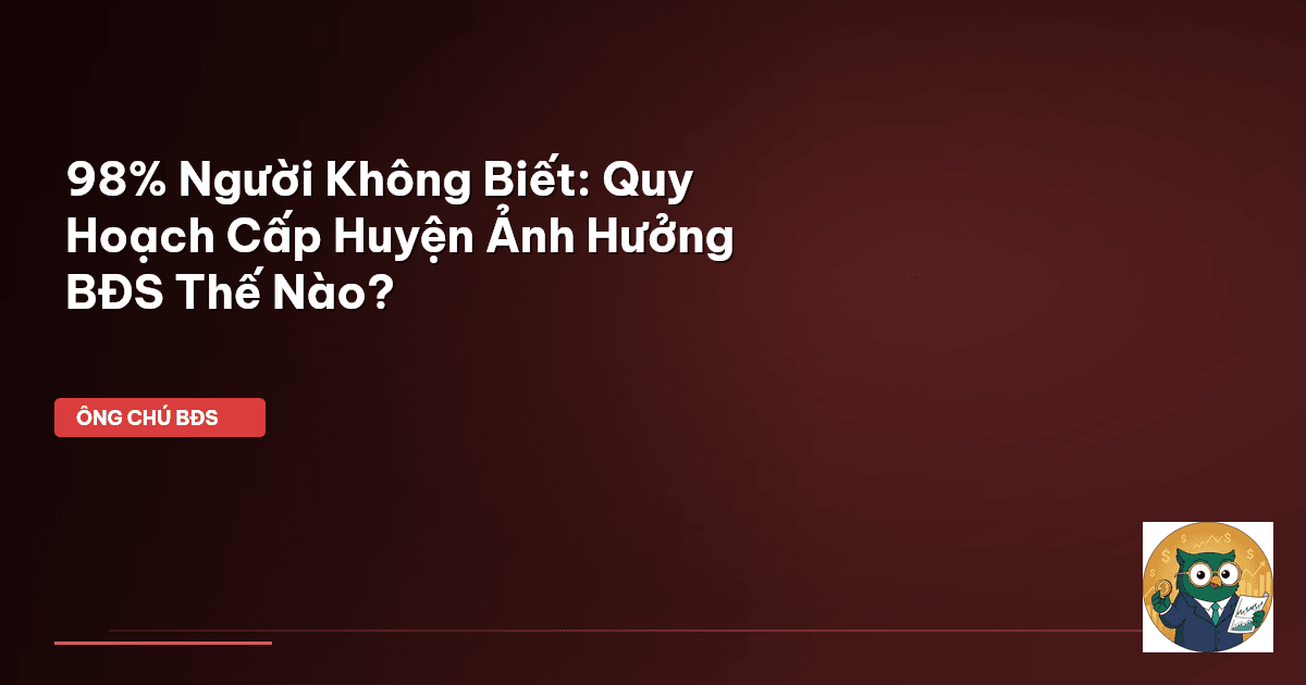 quy hoạch sử dụng đất cấp huyện