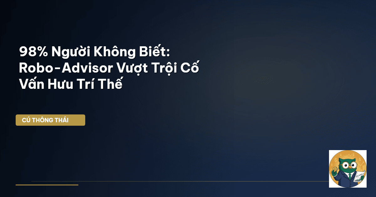 98% Người Không Biết: Robo-Advisor Vượt Trội Cố Vấn Hưu Trí Thế