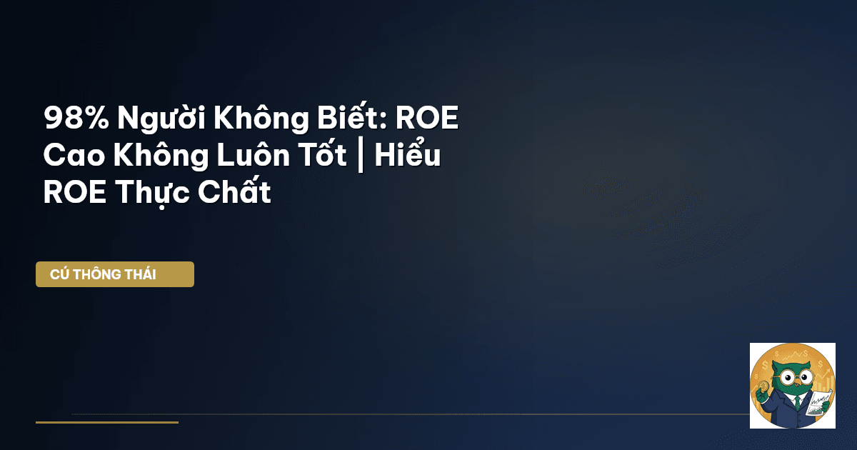 98% Người Không Biết: ROE Cao Không Luôn Tốt | Hiểu ROE Thực Chất