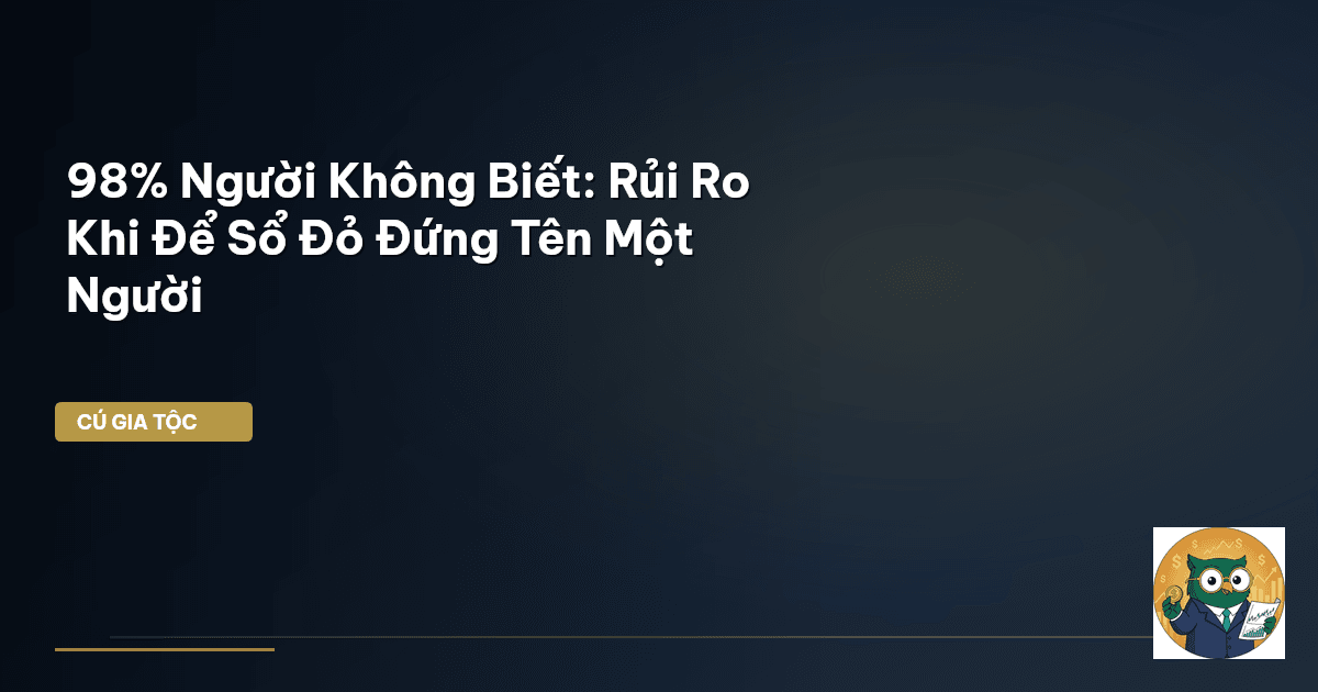 sổ đỏ đứng tên ai