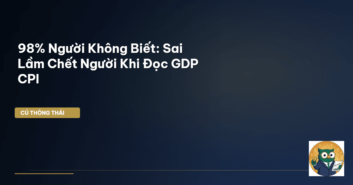98% Người Không Biết: Sai Lầm Chết Người Khi Đọc GDP CPI